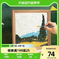 大都会艺术博物馆梵高diy装饰画客厅摆件轻奢大气背景画礼物