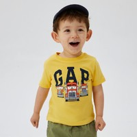 Gap 盖璞 儿童印花短袖T恤