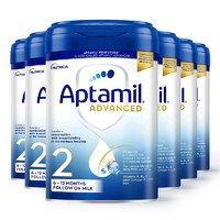 88VIP：Aptamil 爱他美 先进英国版 婴幼儿奶粉 2段 800g*6罐装进口