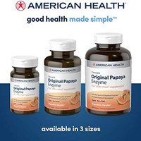 American Health 安美氏 原始木瓜酵素咀嚼片-促进营养吸收并帮助吸收-无麸质，素食-600粒