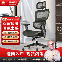 恒林 开普勒人体工学电脑椅家用靠背舒适久坐电竞游戏座椅办公椅