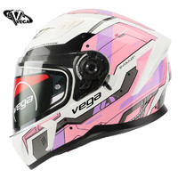 VEGA SA-39 摩托车头盔 全盔 纯白 L码