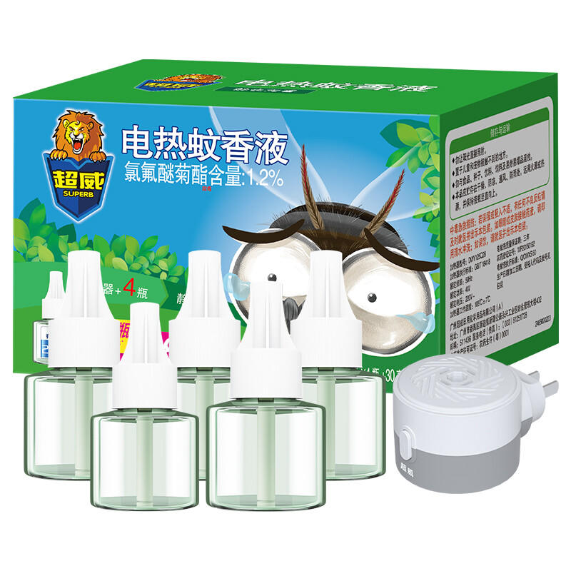 驱蚊电蚊香液 5瓶1器