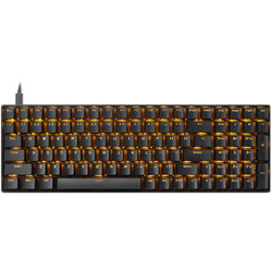 RAPOO 雷柏 V500PRO-100 100键 有线机械键盘 黑色 茶轴 单光