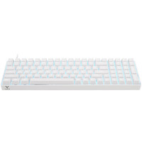 RAPOO 雷柏 V500PRO-100 100键 有线机械键盘 白色 茶轴 单光