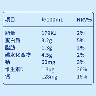 三元 小方白纯牛奶200ml*6盒 3.2g/100ml乳蛋白 便携装