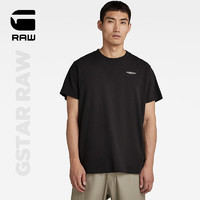 G-STAR RAW2023夏季新品有机棉重磅宽松男士短袖T恤D21550 黑色 L