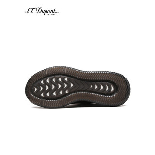 S.T.Dupont都彭男士运动鞋免系带爆米花有弹性舒适户外跑步鞋E31185932 咖啡色 38欧码