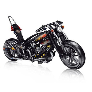 LEIER 雷尔娱乐 复古摩托车系列 50024 哈雷 Knuckle Chopper 摩托车