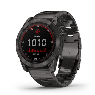 GARMIN 佳明 Fenix7X碳黑色尊荣版套装太阳能血氧跑步户外运动手表