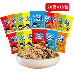 POLI 波力食品 波力海苔休闲零食干脆面干吃方便面掌心面  点心面20克*5包 20g*15包