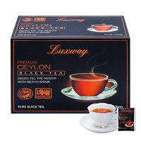 88VIP：Luxway 乐卡斯 斯里兰卡乐卡斯锡兰红茶100g/盒50包袋泡红茶包红茶茶叶 1件装