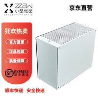 zzaw 小喆优品 C2全铝MATX白色机箱侧透直插显卡ATX电源机箱