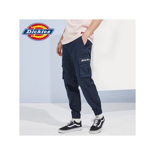 Dickies 帝客 休闲裤男工装裤男迪凯斯官方23春字母情侣印花多口袋束口裤慢跑裤 黑色 32