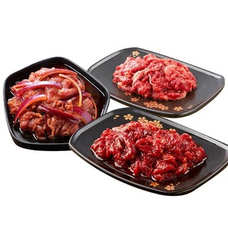 PLUS会员：HANLASAN 汉拿山 全牛烤肉套餐 韩式料理烤肉 1.2kg