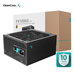 DEEPCOOL 九州风神 1000W金牌全模 AXT3.0电源（双主电容/PCIE5.0原生供电/一键启停风扇/十年/PXA00G-FC）