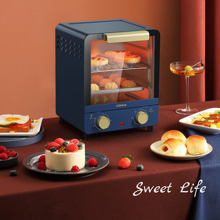 KONKA 康佳 电烤箱立式小型家用多功能全自动迷你小烤箱烘焙蛋挞