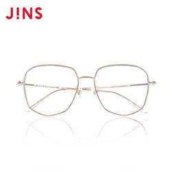 JINS 睛姿 时尚金属框日用防蓝光辐射电脑平光大框护目镜FPC20A116