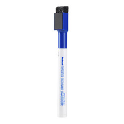 Nakabayashi 仲林 磁性白板笔可擦易擦记号笔标记笔 2mm 蓝色 WMK-101B