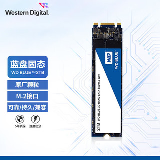 西部数据 蓝盘系列 WDS200T2B0B M.2 固态硬盘 2TB (SATA3.0)