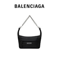 BALENCIAGA 巴黎世家 Balenciaga 23夏季系列 女士尼龙链带包 7410802AACN1000 黑色 中号