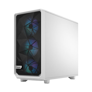 分形工艺（Fractal Design） Meshify 2RGB中塔机箱 风冷机型多硬盘位侧透玻璃 白色 侧透 RGB（浅色钢化玻璃）