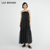 Lily Brown 春夏 法式长裙拼接女吊带连衣裙LWFO212012