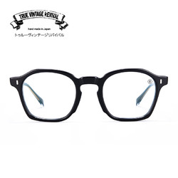 TVR 眼镜新品531系列 复古近视眼镜框架 日本进口手工制作 Classic Black 49mm