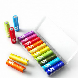 MIJIA 米家 彩虹5号碱性电池 10粒装 标准版
