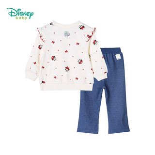 Disney 迪士尼 米妮小飞袖上衣牛仔裤2件套