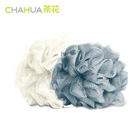 CHAHUA 茶花 K05002 沐浴球 2个 白色+藏青