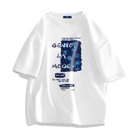 GENIOLAMODE 男士圆领短袖T恤 22317GE6577 白色 M