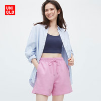 优衣库 女装 休闲运动宽松短裤 居家外出夏季 456030 UNIQLO