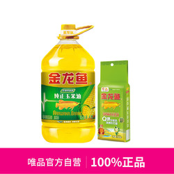 金龙鱼 纯正玉米油4L（非转）植物油+清香稻大米500g组合