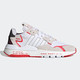 adidas 阿迪达斯 三叶草NITE JOGGER BOOST 男女复古缓震休闲跑步鞋EE5882 H03248/白灰红 36