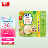 Heinz 亨氏 FOS益生元强化铁 婴儿辅食宝宝营养米粉米糊6-36个月 鸡肉蔬菜营养米粉400g
