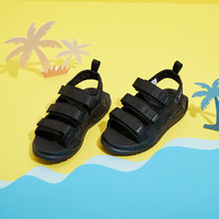 儿童23年夏新品男童沙滩凉鞋防滑耐磨男童凉鞋透气舒适男童凉鞋 34 碳黑（23年款）