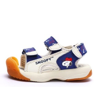 限地区、限尺码：SNOOPY 史努比 儿童包头防踢凉鞋