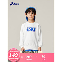 ASICS 亚瑟士 童装秋冬新品圆领印花休闲卫衣LOGO款