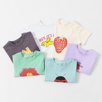 Oissie 奥伊西 1-7岁男女童纯棉夏季卡通印花短袖T恤儿童夏季T恤衫