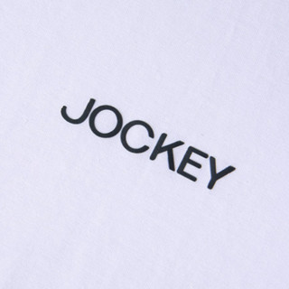 JOCKEY 男士圆领短袖T恤 JM1294084 白色抗菌 XXL