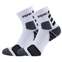 PEAK 匹克 运动袜中筒袜跑步袜户外运动男女适透气减震排汗袜