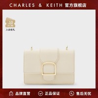 CHARLES & KEITH CHARLES&KEITH;女包金属扣宽肩带斜挎小方包女CK2-80781505