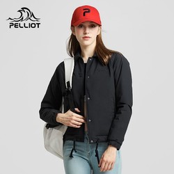 PELLIOT 伯希和 户外休闲衣 男女新款时尚运动翻领短款保暖透气加厚棒球服