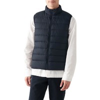 MUJI 無印良品 男士羽绒马甲 ADD02C2A 深藏青色 XL