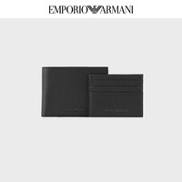 EMPORIO ARMANI 阿玛尼 男士磨毛皮革小皮具套装 Y4R378Y068E 黑色