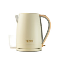 THERMOS 膳魔师 电热水壶烧水生活电器1.7L食品级304不锈钢茶壶自动断电EHA-1313A EHA-1324A白色