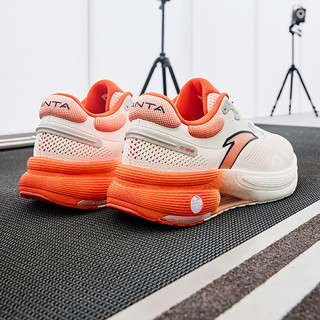 马拉松减震科技跑步鞋男长距离专业运动跑鞋男鞋 43 白/柿红橙-2