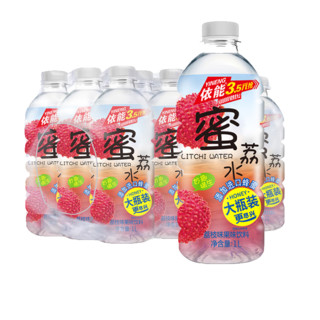 依能蜜桃蜜柠水1L*12大瓶装饮料整箱批特价蓝莓轻乳酸果味蜜荔水