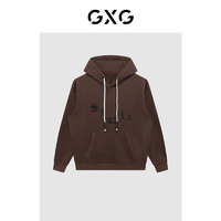 抖音超值购：GXG 男装21年冬季新品商场同款棕色卫衣#GC131010J